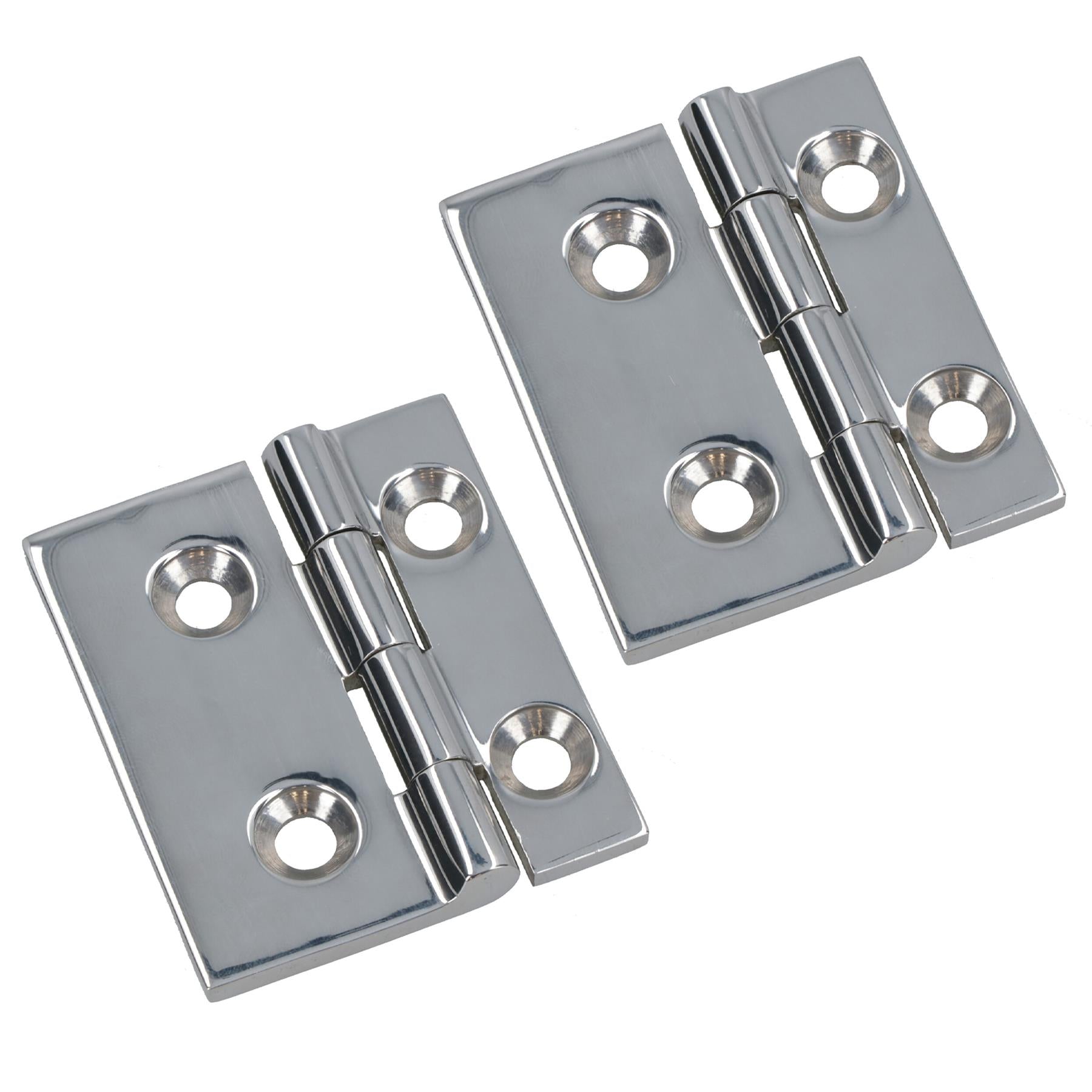 Polished Door Hinge Stainless Steel 61mm x 51mm 316 Marine Cabin Hatch