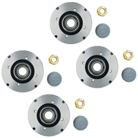 4pk 200 x 50mm Brake Drums & Bearings for Ifor Williams Trailer 4 Stud 5.5" PCD