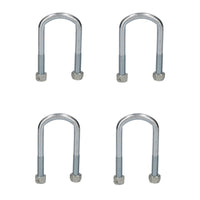 4 Single Parabolic Leaf Spring High Tensile U Bolt Nuts for Ifor Williams Trailers