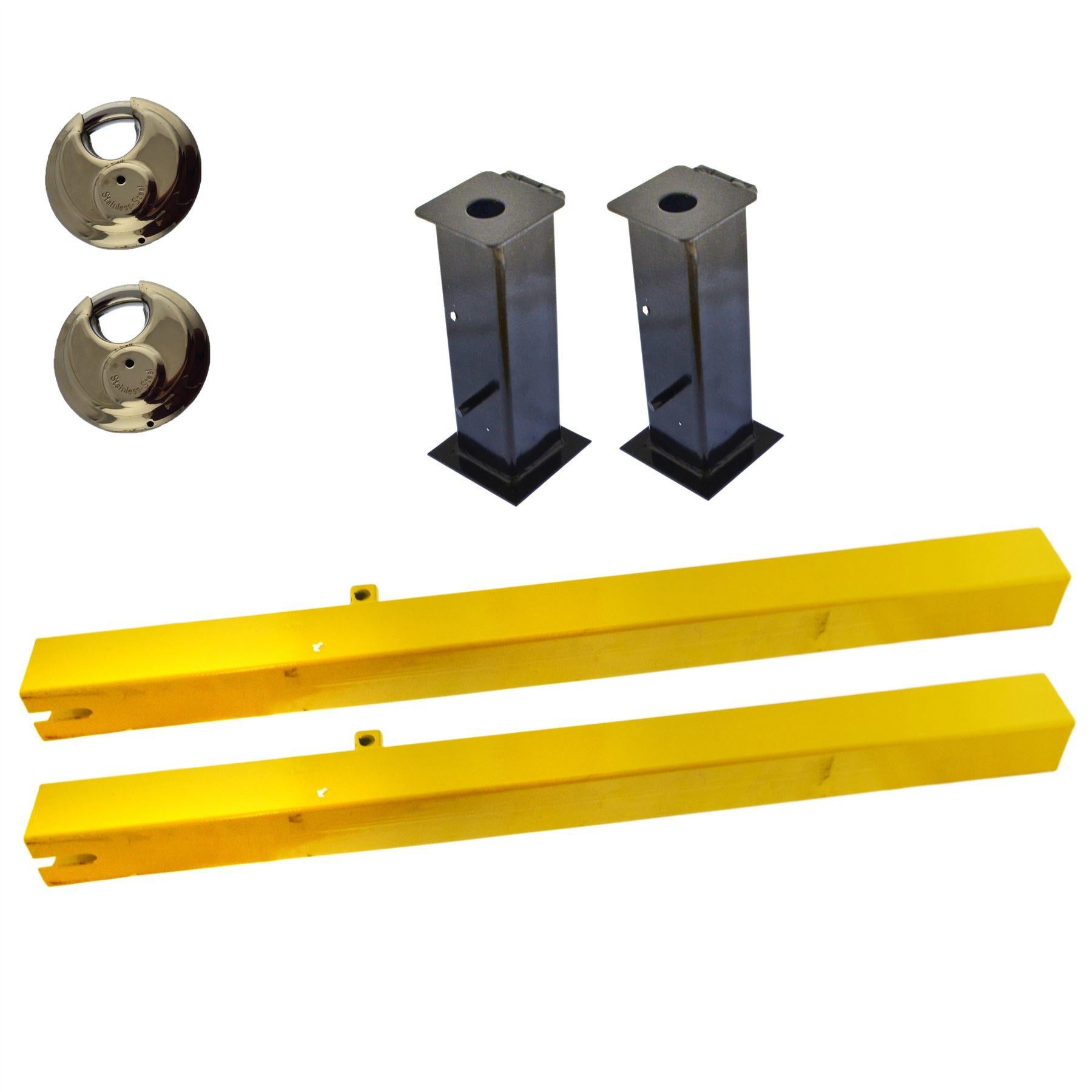 Security Post Lock Removable Caravans Trailers Driveway 2 PACK Cement ...