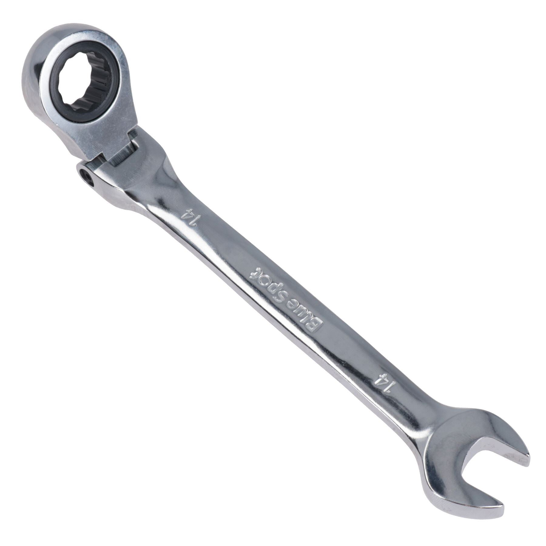 MM Metric Flexible Combination Ratchet Spanner Wrench Bi-Hex 12 Sided 72 Teeth