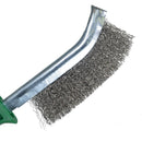 Stainless Steel Curved Wire Brush Rust Removal Cleaning Hand / Spid Brush