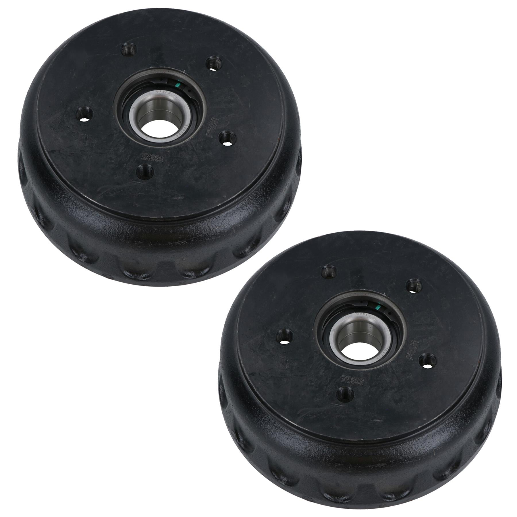 2 Pack 200 x 50mm BPW Brake Drum & Bearing for Trailer Caravan 5 Stud 112mm PCD