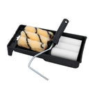 4” Mini Roller Tray Kit for Gloss Emulsion Paints 6 Sleeves Painting Decorating