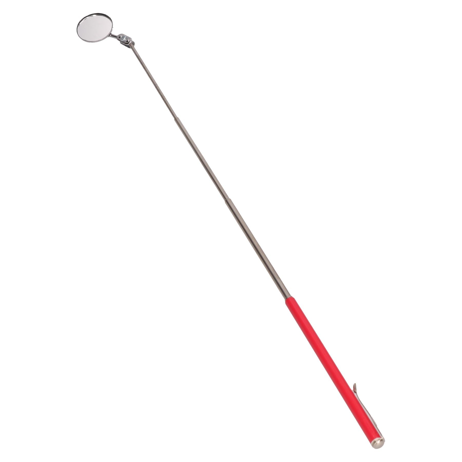 30mm Telescopic Extendable Inspection Mirror 190mm - 605mm Non Slip Handle