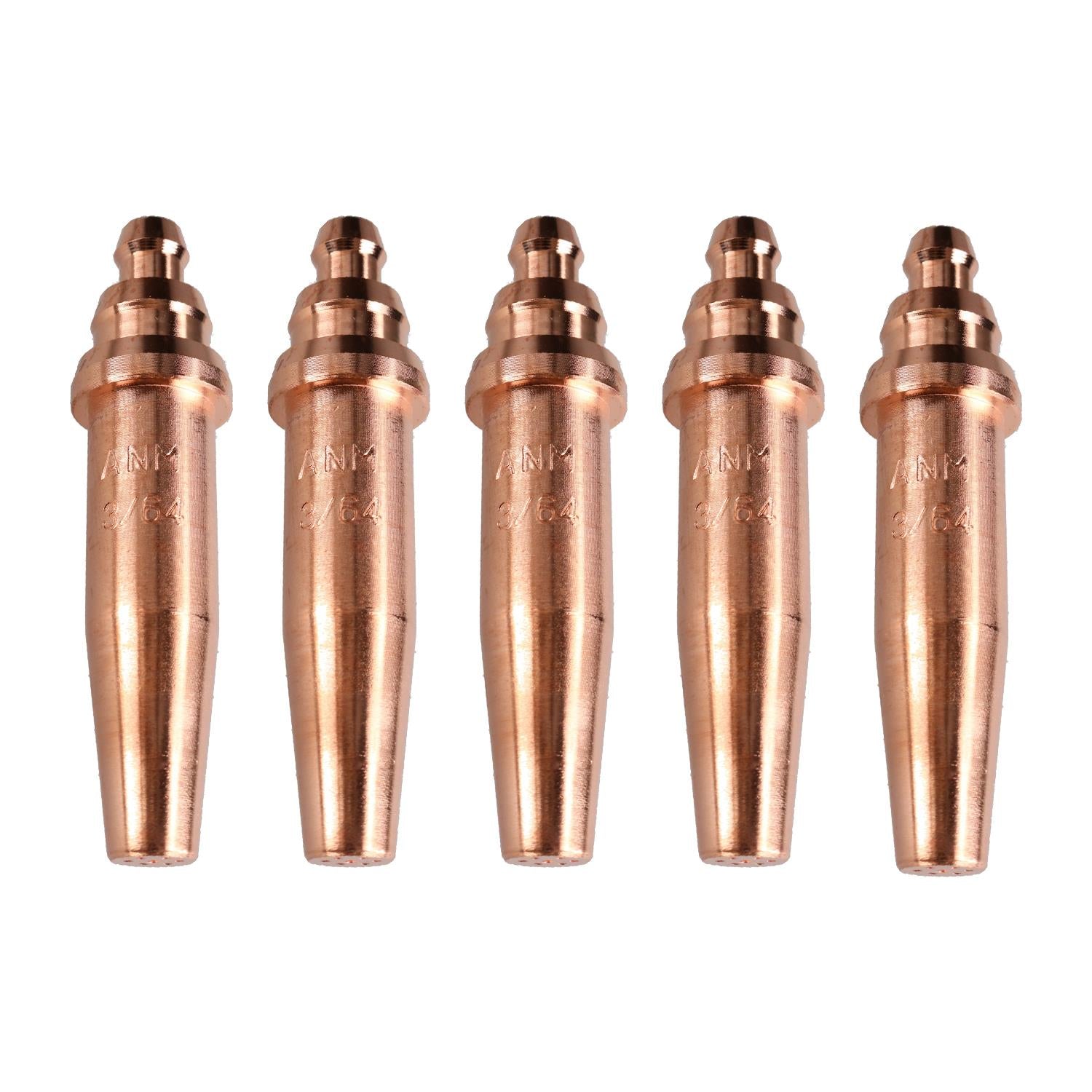 ANM Oxy Acetylene Gas Cutting Nozzle Tip Standard length 1/32" - 1/16" Oxygen