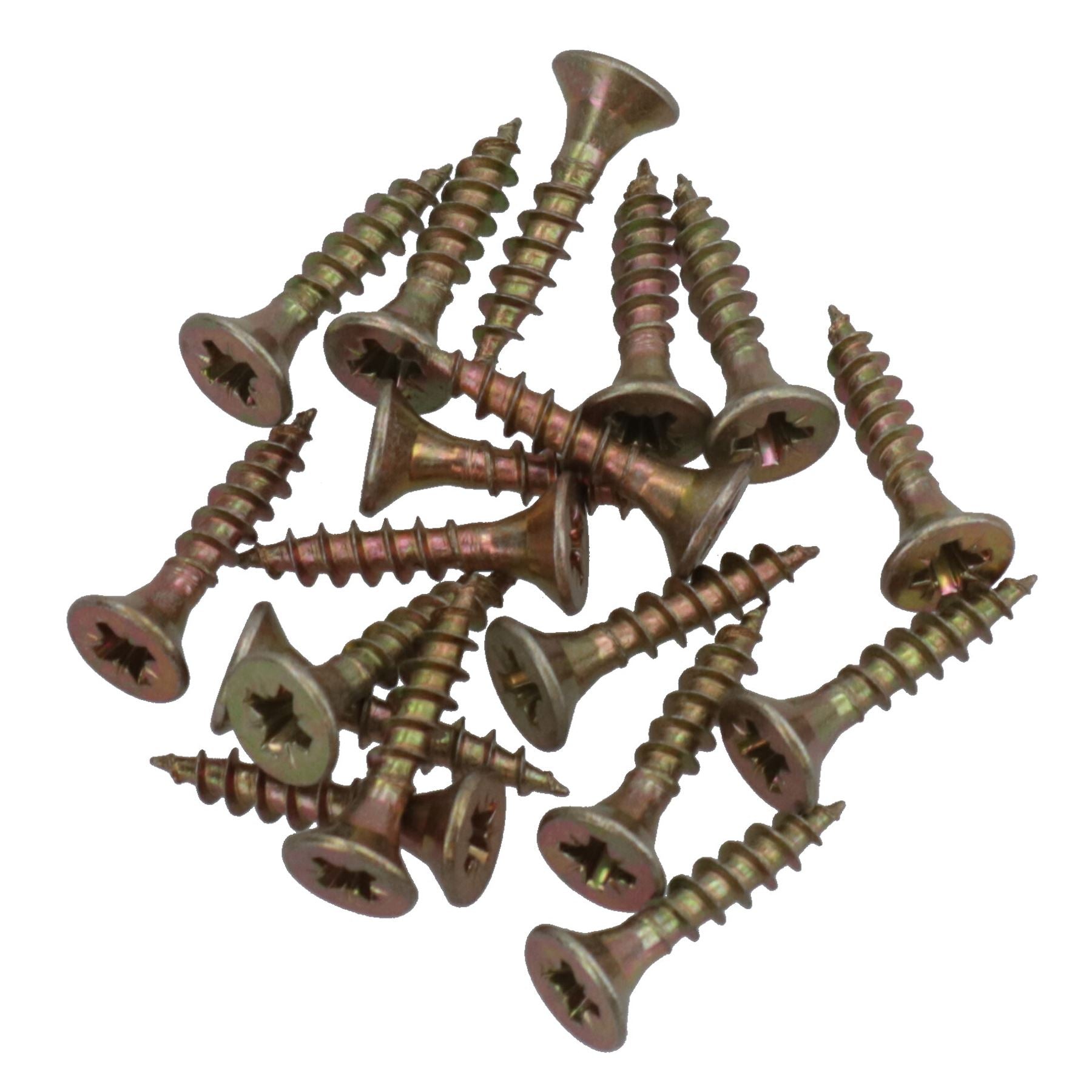 4mm x 20mm Countersunk Wood Chipboard Screw Fasteners PZ2 Drive
