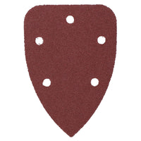 25 x Hook And Loop Detail Sanding Pads Discs 140mm Triangular 60 Grit Coarse