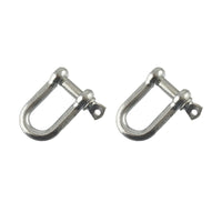 D Shackle Dee Link M6 - M12 Galvanised Steel Lifting Towing Rigging Pin Loop