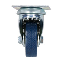 2” (50mm) Braked Swivel Castor Wheels Trolley Furniture Rubber Solid Wheel
