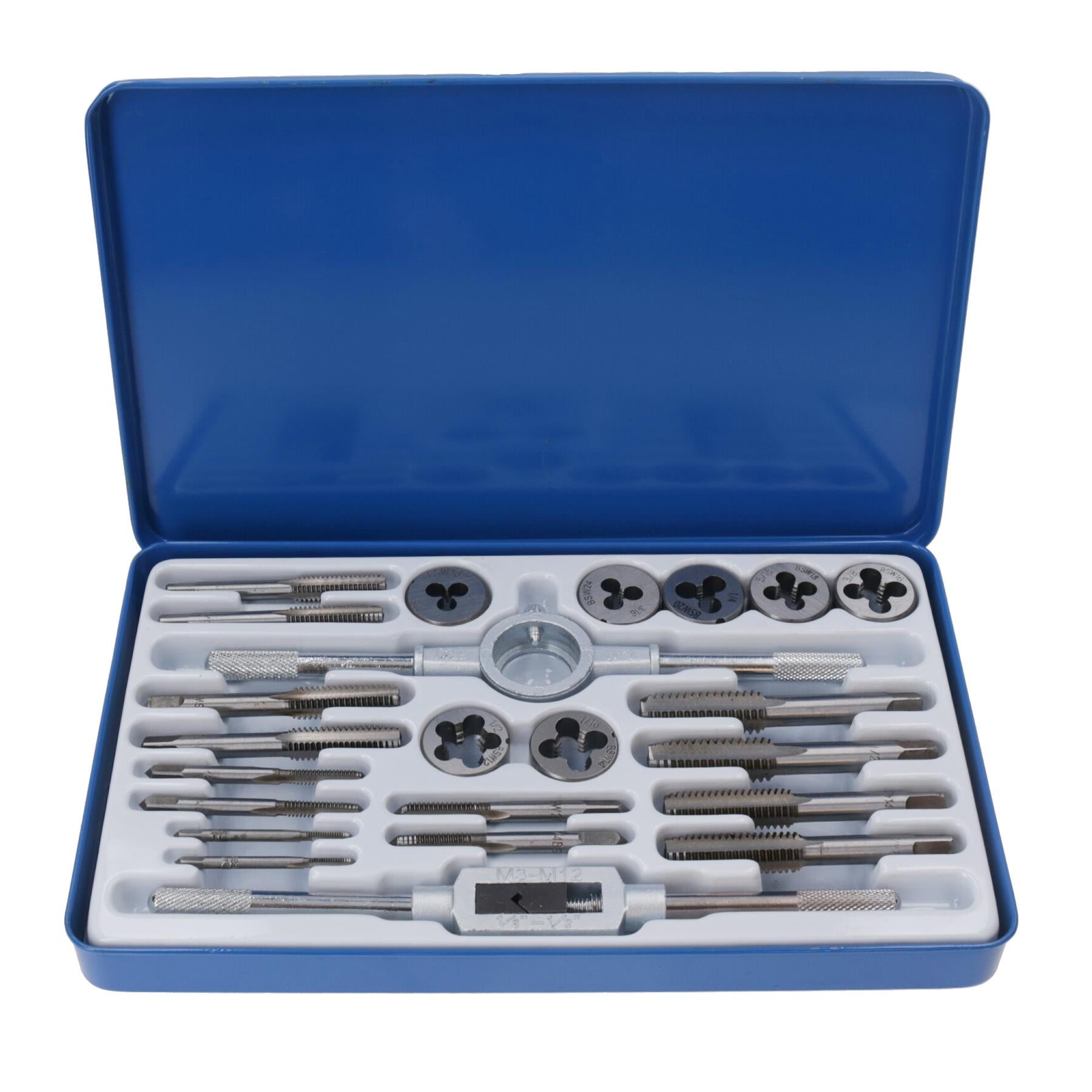 Whitworth Tap and Die Set BSW British Standard 23pc Rethreading Thread Repair