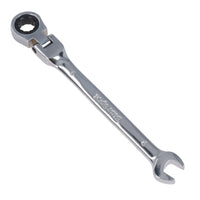 MM Metric Flexible Combination Ratchet Spanner Wrench Bi-Hex 12 Sided 72 Teeth