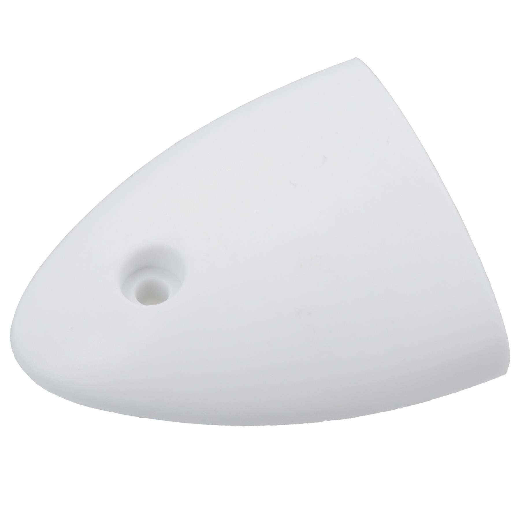 Air Vent Scoop Drain Cover Clamshell Shell Shaped White 56x50x12mm