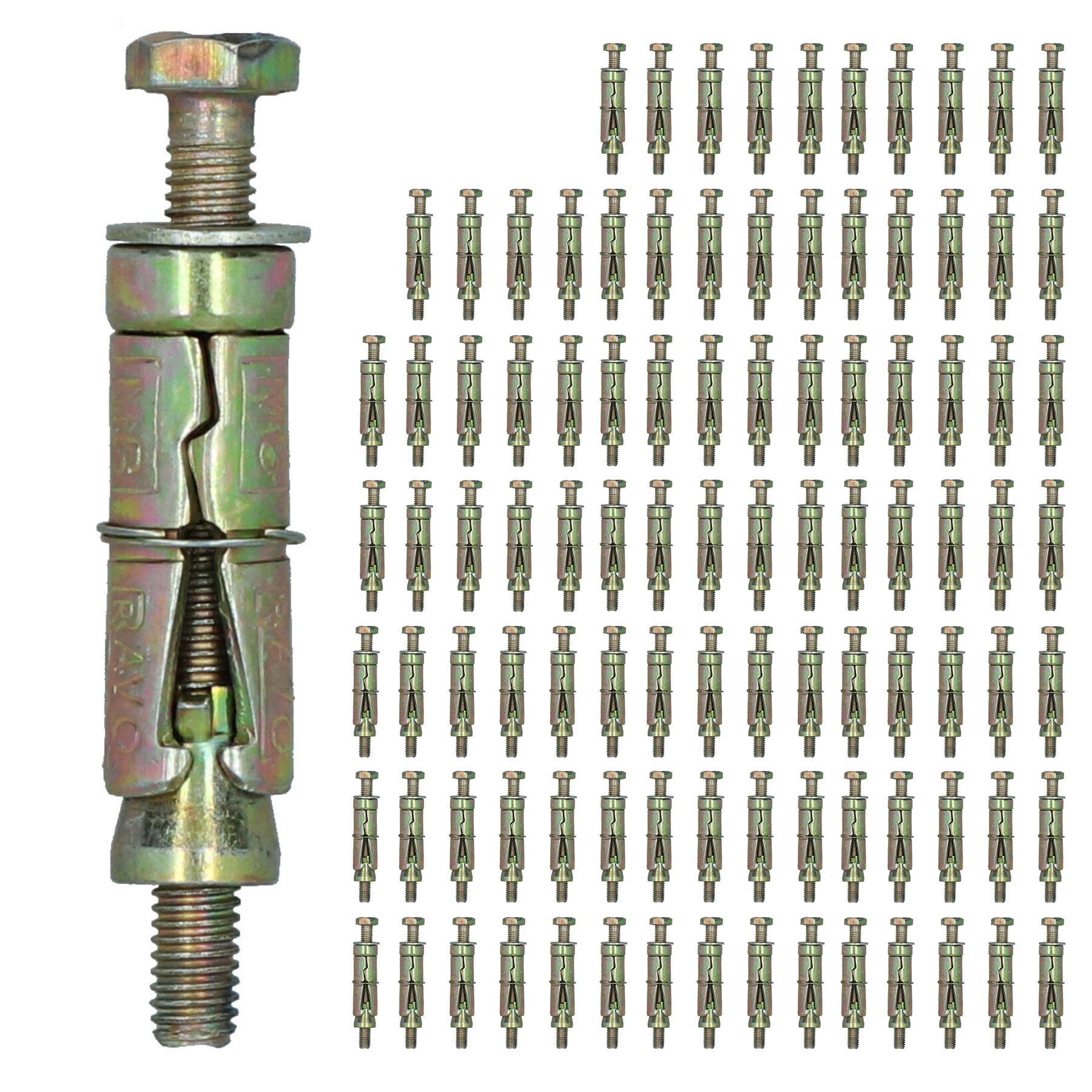 M6 6mm x 60mm Expansion Rawl Bolt for Masonry Sleeve Anchors Fastener