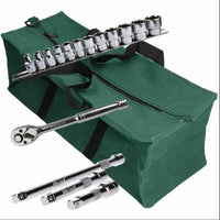 Imperial AF Socket Set SAE Inch Sockets Extensions Ratchets 1/4"dr 3/8"dr 1/2"dr Tool Bag
