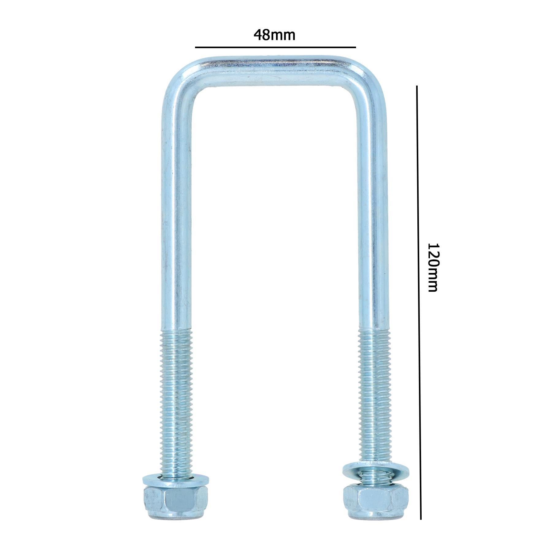 M10 U-Bolt N-Bolt 48mm x 120mm High Tensile for Boat Trailers