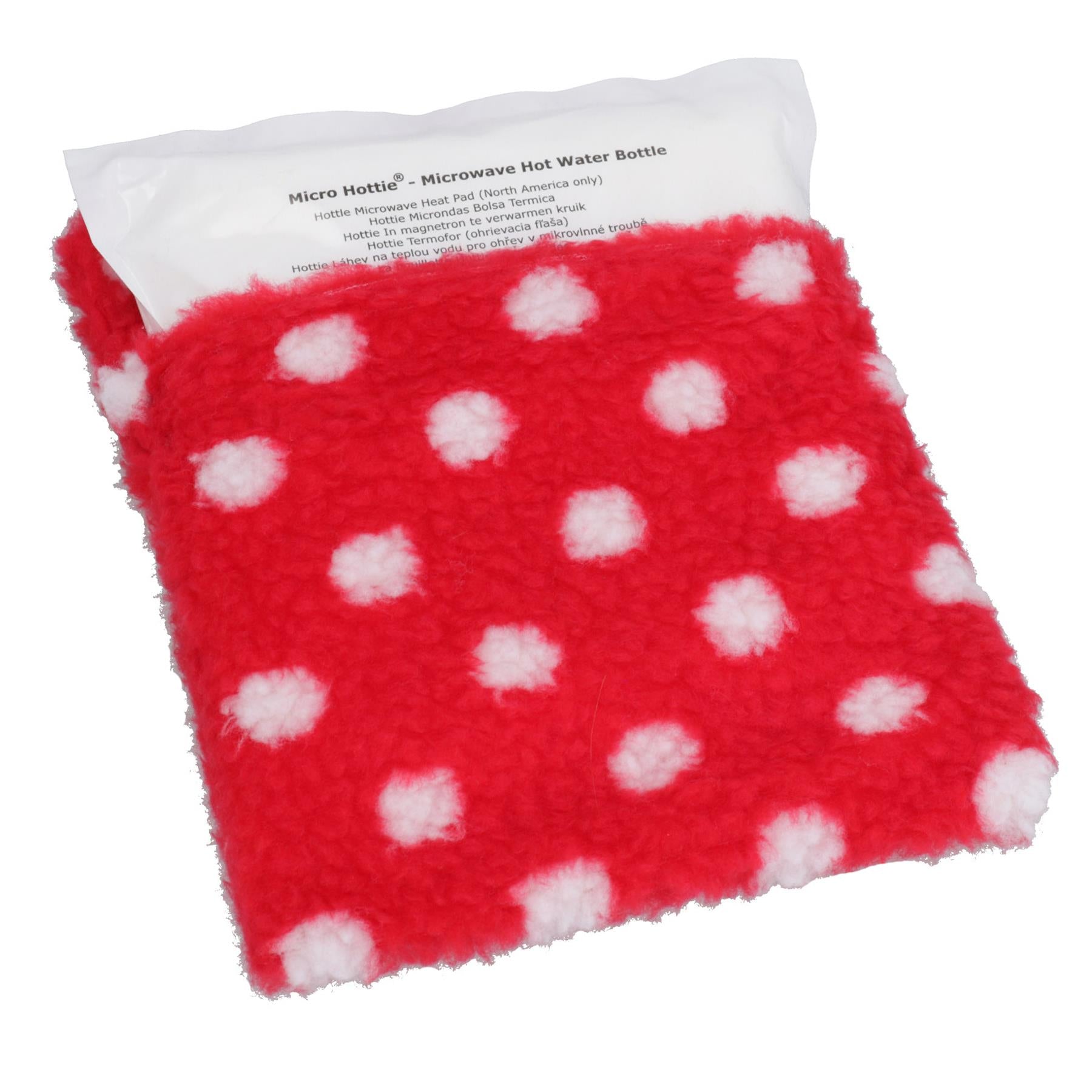 Red Microwavable Heat Pad For Dog Cat & Small Animal Help With Stress & Aches