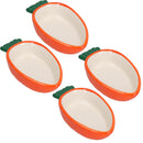 Small Animals Small Lettuce Green Leaf  & Carrot Feeding Bowl Treat Pots