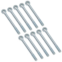 M12 140mm Eye Bolt Single Bolt Zinc Plated Threaded Rings DIN444 Catenary Wire