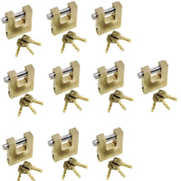 Shutter Padlocks Shipping Container Door Padlock Lock Security Solid Shed 3 Keys
