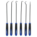 6pc 240mm Long Reach Hook And Pick Set For O Rings Hoses Clips Seals Clamps
