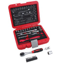 1/4in Drive Socket Bit Set Metric Sizes 4 – 14mm Extensions Ratchets Hex 37pc