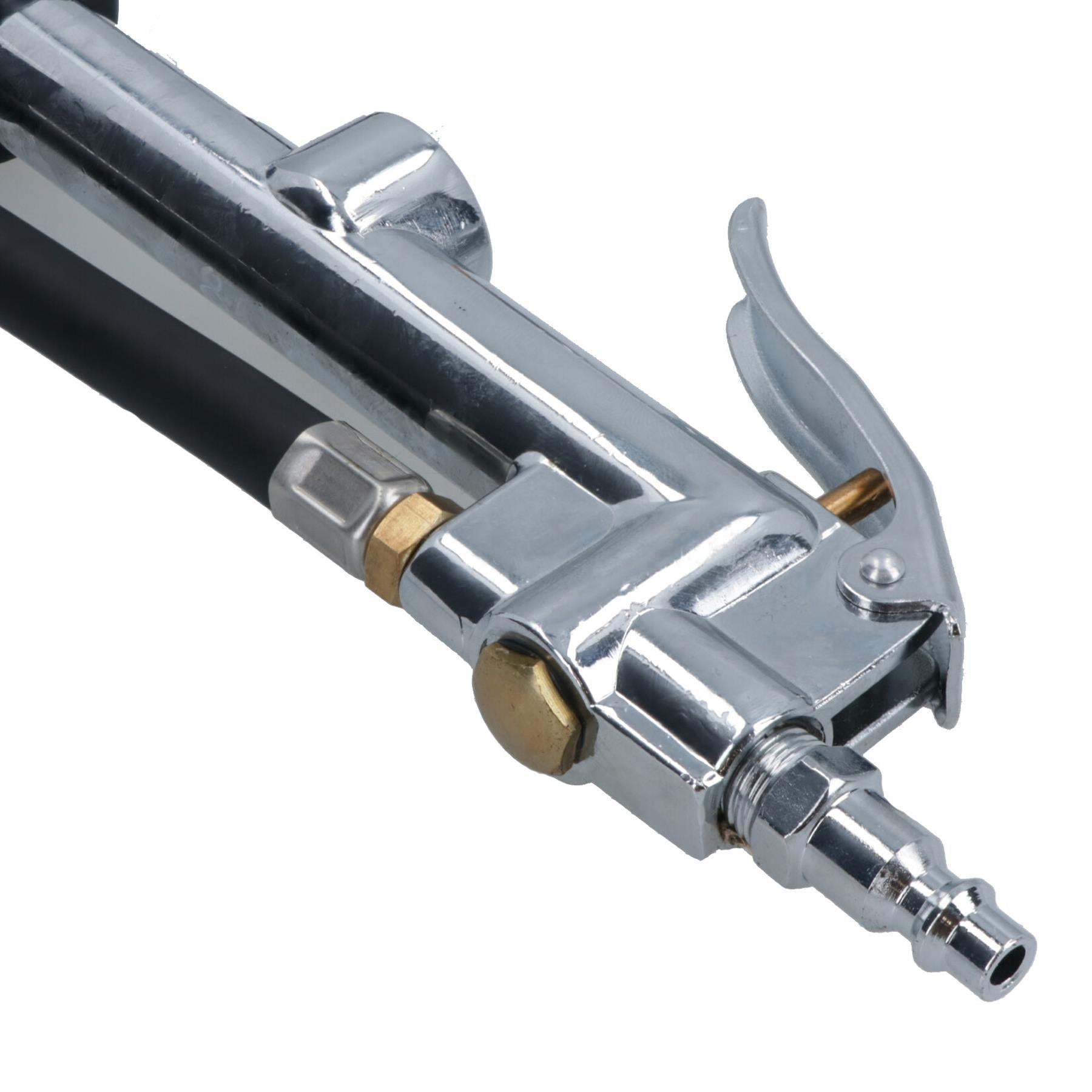 Air Line Tyre Wheel Inflator with Dual Head Push Pull Connector 0 – 250 psi