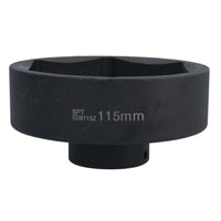 115mm 1in Drive Deep Metric Impact Impacted Socket 6 Sided Point Single Hex