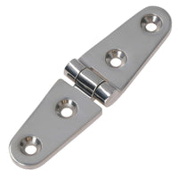 Polished Door Strap Hinge Stainless Steel 27mm x 103mm 316 Marine Cabin