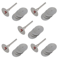 Rotary Tool HSS Saw Blade Cutting Circular Discs Set 22mm with 3.17mm Mandrel