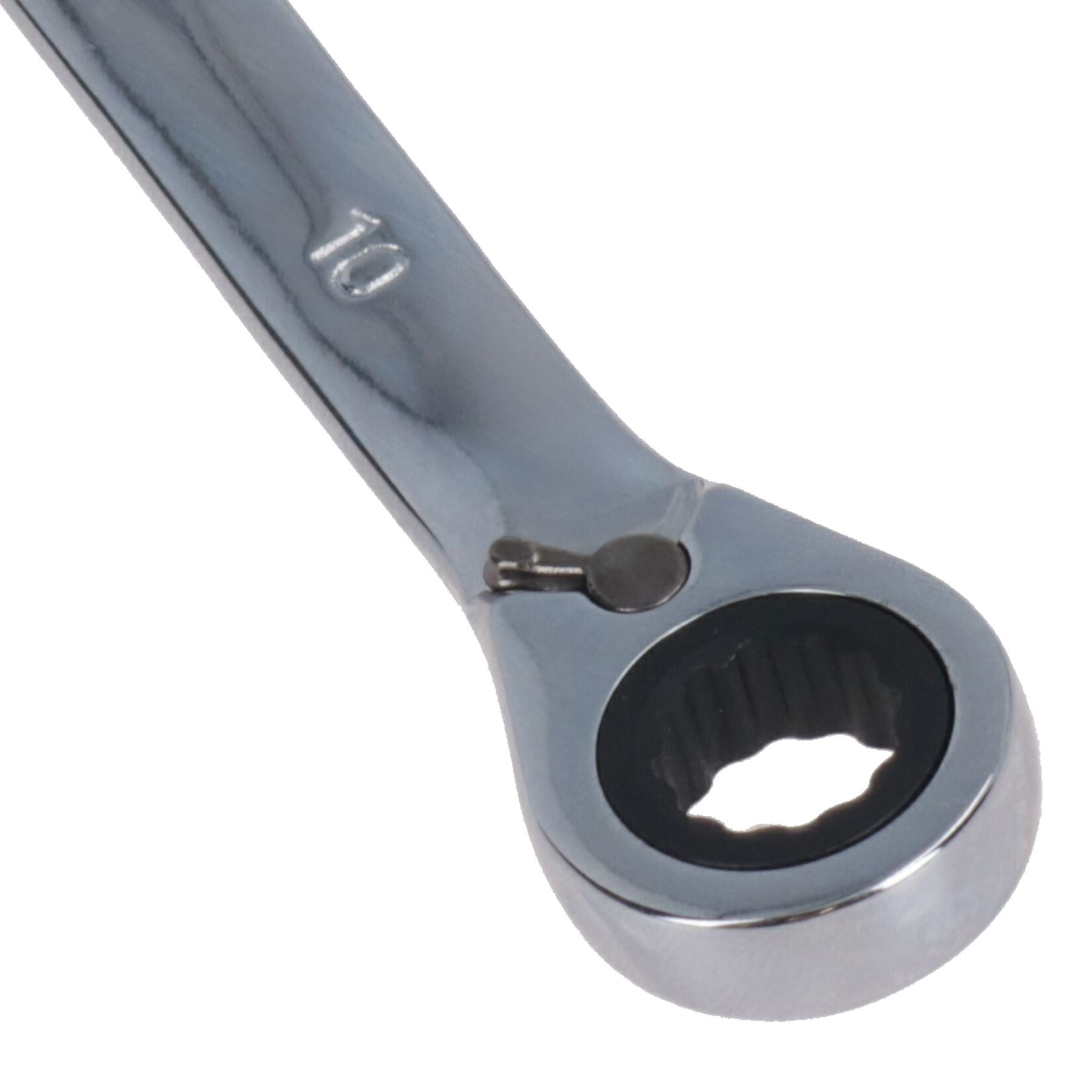 10mm Reversible Cranked Offset Ratchet Combination Spanner Wrench 72 T ...