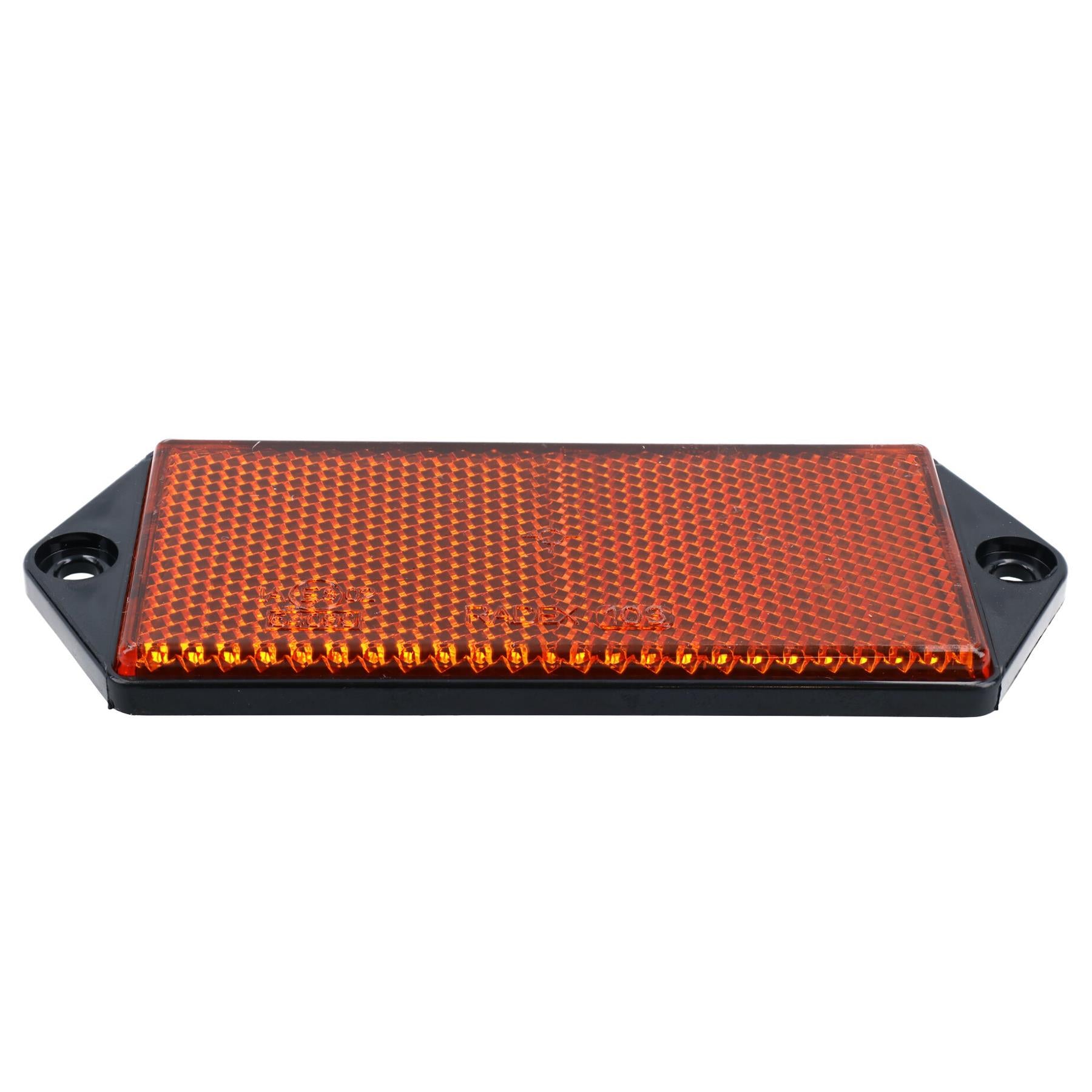 Orange Amber Large Rectangular Reflectors Driveway Gate Fence Post Trailers
