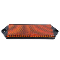 Orange Amber Large Rectangular Reflectors Driveway Gate Fence Post Trailers