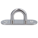 8mm Pad Eye Plate Tie Down Anchor Ring Stainless Steel A2