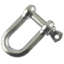 D Shackle Dee Link M6 - M12 Galvanised Steel Lifting Towing Rigging Pin Loop