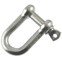D Shackle Dee Link M6 - M12 Galvanised Steel Lifting Towing Rigging Pin Loop