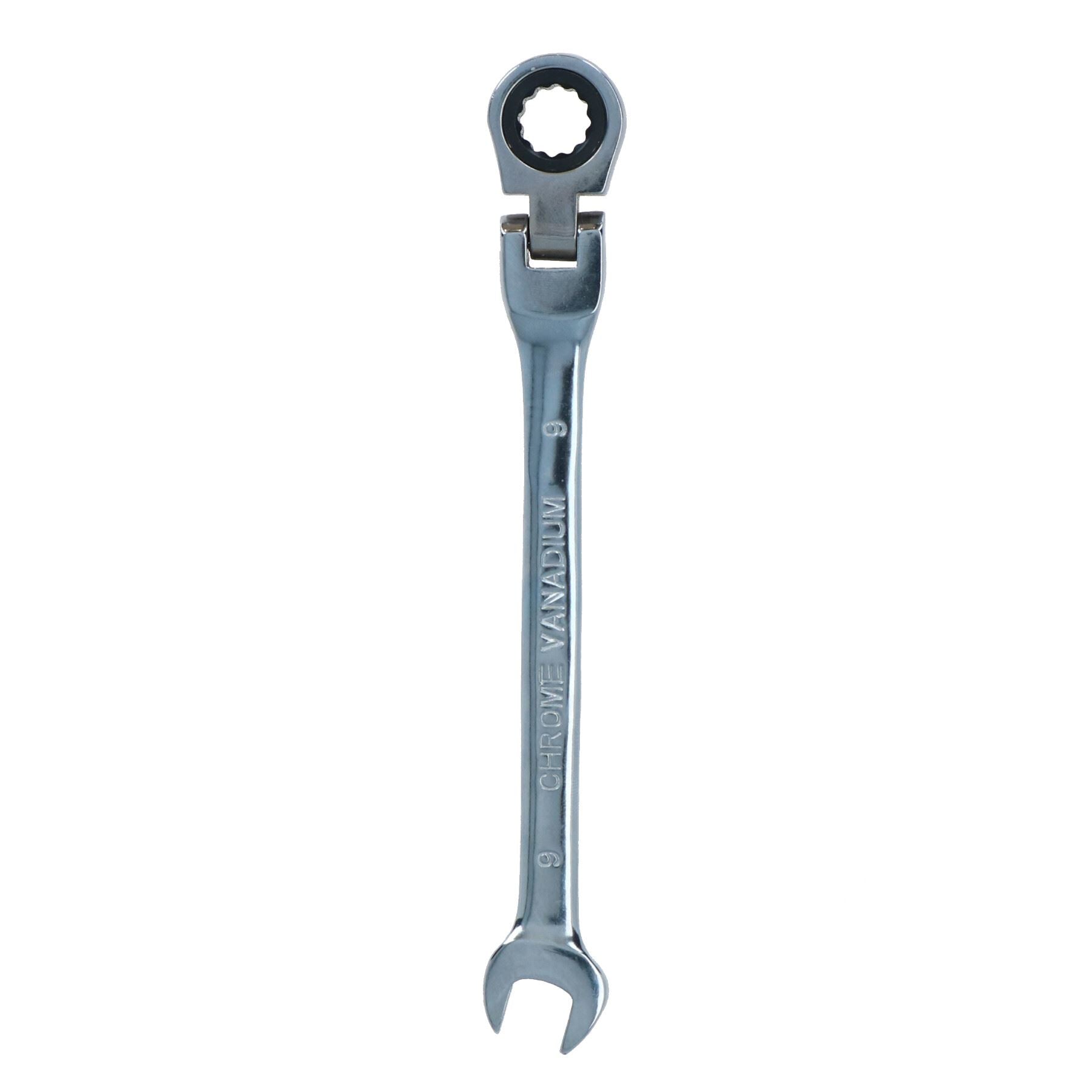 MM Metric Flexible Combination Ratchet Spanner Wrench Bi-Hex 12 Sided 72 Teeth