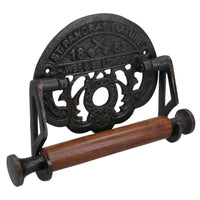 St Pancreas Toilet Roll Paper Holder Antique Style Metal Loo London Train WC