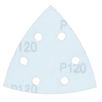 Hook Loop Delta Sanding Abrasive Discs Pads 93mm Triangle 120 Grit Fine 200pc