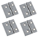 Polished Door Hinge Stainless Steel 61mm x 51mm 316 Marine Cabin Hatch