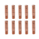 0.8mm Mig Welding Welder Round Contact Tips for MB15 Euro Torches 10pk
