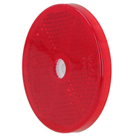 Red Round Circular Reflectors for Driveway Gate Fence Posts Trailer Rears