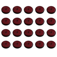Red Round Circular Reflectors for Driveway Gate Fence Posts Trailer Rears