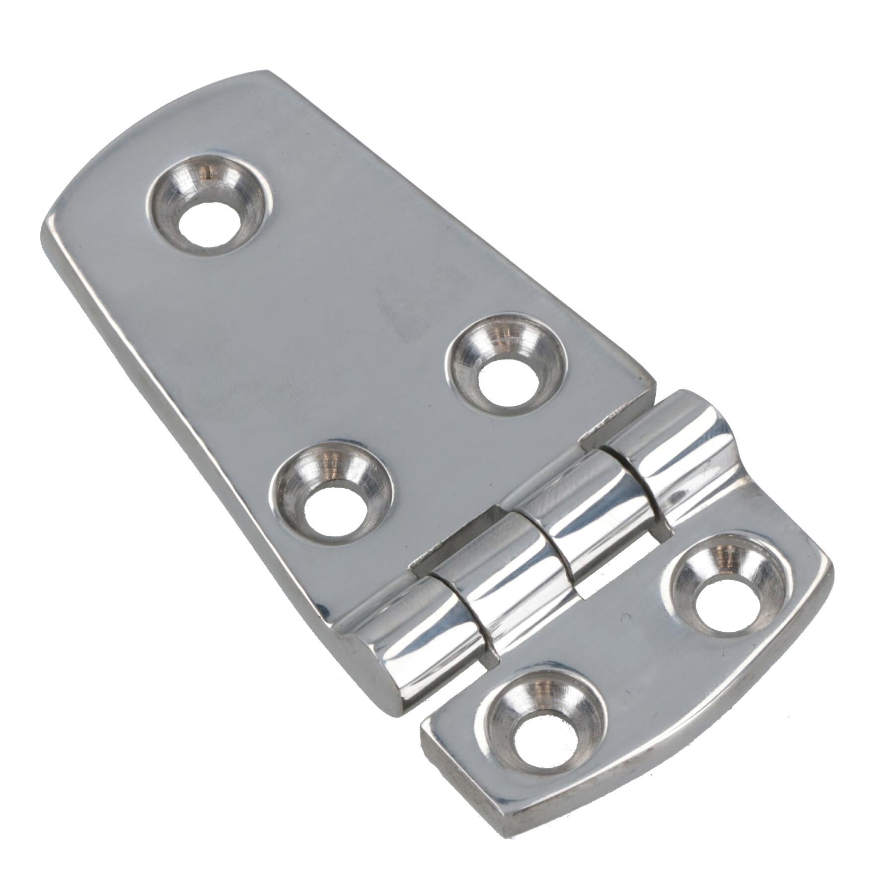 Polished Door Hinge Stainless Steel 76mm x 38mm 316 Long Marine Cabin Hatch