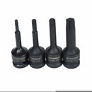 1/2" Drive Male Torx Star Extra Long Deep Impact Sockets 78mm T20 – T70