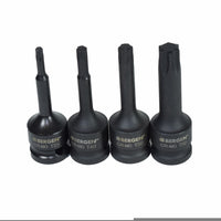 1/2" Drive Male Torx Star Extra Long Deep Impact Sockets 78mm T20 – T70