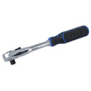 1/4in Drive Straight Headed Ratchet 90 Teeth Quick Release With Rubber Grip