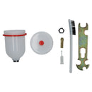 Mini HVLP Gravity Feed Spray Gun 8mm & Inline Moisture Trap Pressure Regulator