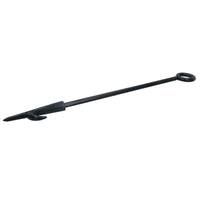 Fireplace Poker Fire Poker for Coal Wood Fires with Log Turning Hook Loop Handle