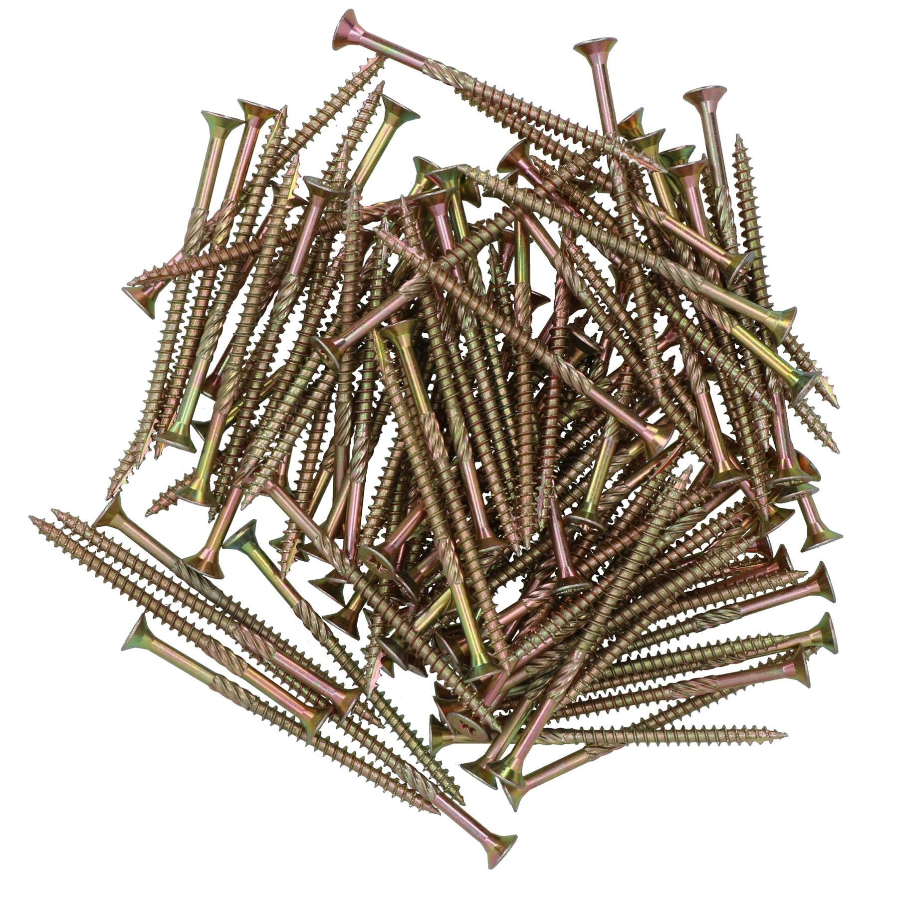 Countersunk Wood Screws 5.0 x 80mm Serrated Edge Prevent Splitting PZ2